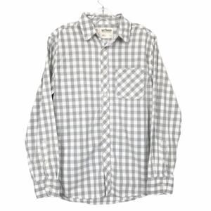 Urban Pipeline Gray & White Checkered Button down Sz S